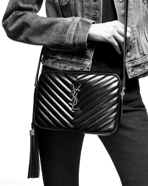 ysl black baf|LOU camera bag in quilted leather .